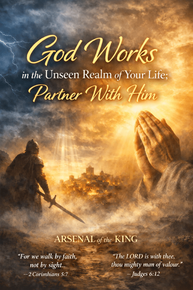God works in the unseen realm of your life Christian encouragement image